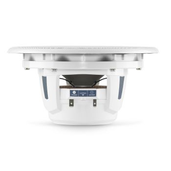 JL Audio M6-650X-L-GwGw Luxe, side view, connections