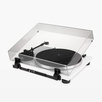 Thorens TD-201 white high gloss rear, connections