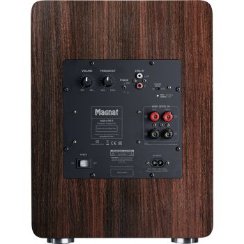 Magnat Alpha RS-8 walnut, rear, connections