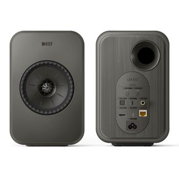 KEF LSX II LT Wireless graphite grey, rear, connections