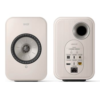 KEF LSX II LT Wireless stone white, rear, connections