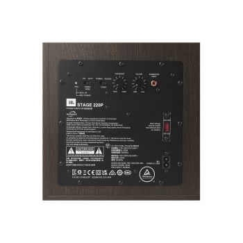 JBL Stage2 220P espresso black connections