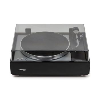 Thorens TD-1601 with tonearm TP-160 black high gloss, with cover closed