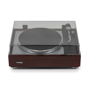 Thorens TD-1600 with tonearm TP-160 walnut high gloss with closed cover