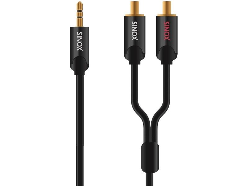 Sinox SHD-3461 - 3.5mm mini jack σε 2 male rca - 0,75 μέτρου