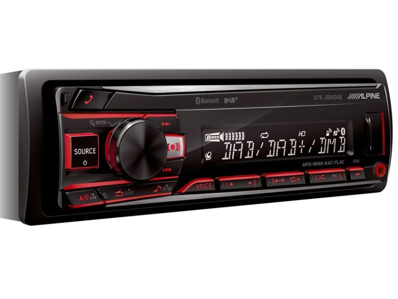 Alpine UTE-204DAB variable color - radio usb - bluetooth - dab radio