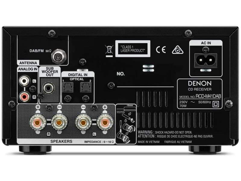 Denon RCD-M41DAB silver +  SC-M41 black - bluetooth