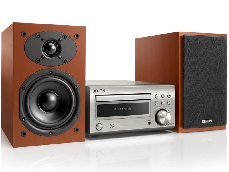 Denon RCD-M41 silver +  SC-M41 walnut - bluetooth