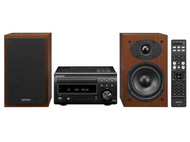 Denon RCD-M41 black +  SC-M41 walnut - bluetooth