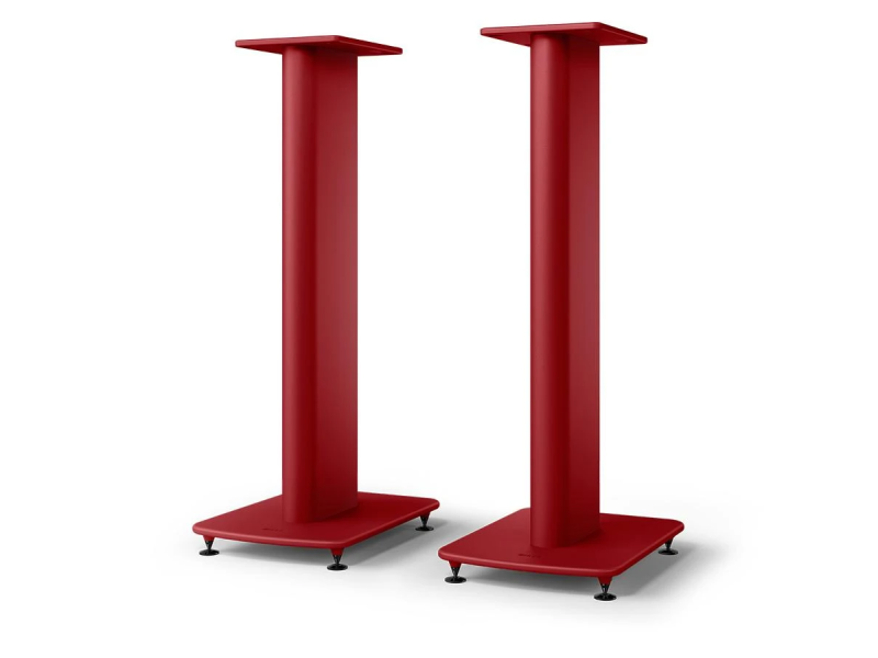 KEF S2 Floor Stands crimson red