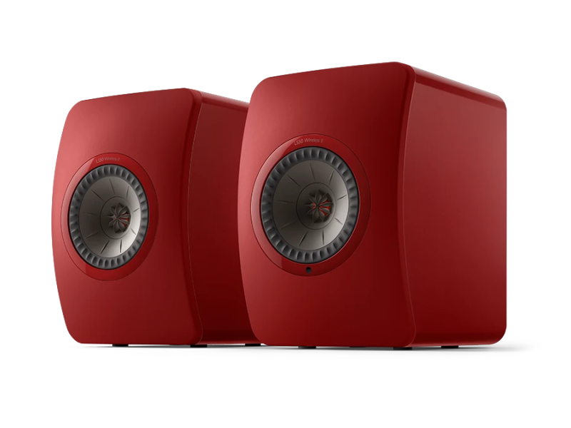 KEF LS50 Wireless II crimson red