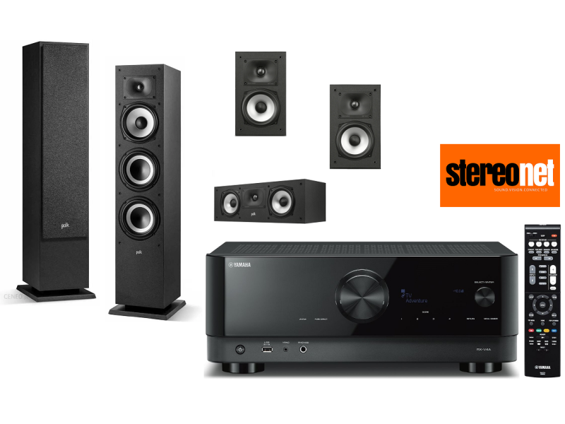 Yamaha RX-V4 και Polk Audio XT60, XT30 και ΧΤ15 home cinema set