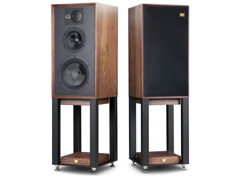 Wharfedale Heritage Linton walnut veneer + Stands