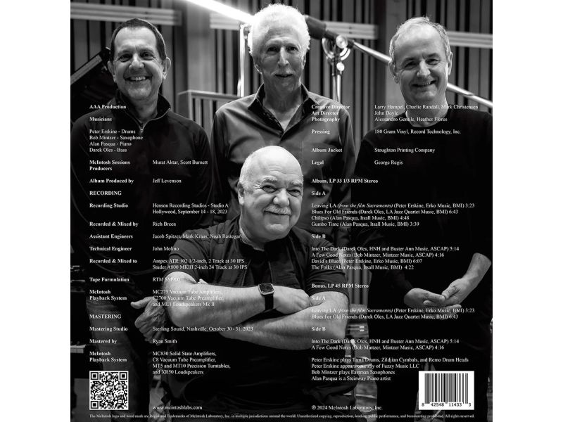McIntosh Sessions - Volume 1: The Peter Erskine Quartet - 2 LPs - 180gr - premium vinyl