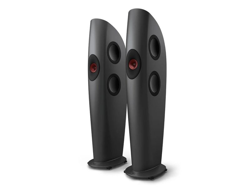 Kef Blade One Meta charcoal grey red