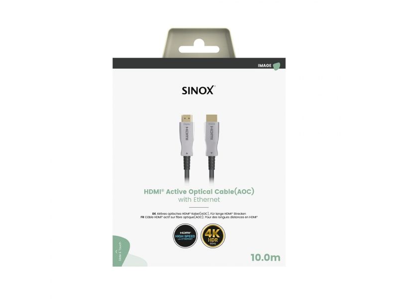 Sinox HDMI SOV-030610 AOC - 10 μέτρα - UHD 4K/60Hz 18GBps