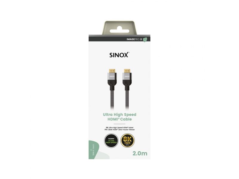 Sinox Pro-X SHD-03072 - 2 μέτρα HDMI 2.1 UHD 8K/60Hz 48GBps