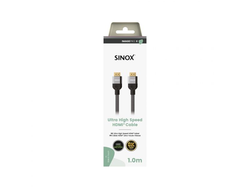 Sinox Pro-X SHD-03071 - 1 μέτρο HDMI 2.1 UHD 8K/60Hz 48GBps
