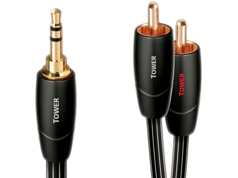 AudioQuest Tower - mini jack 3.5mm σε 2 male rca