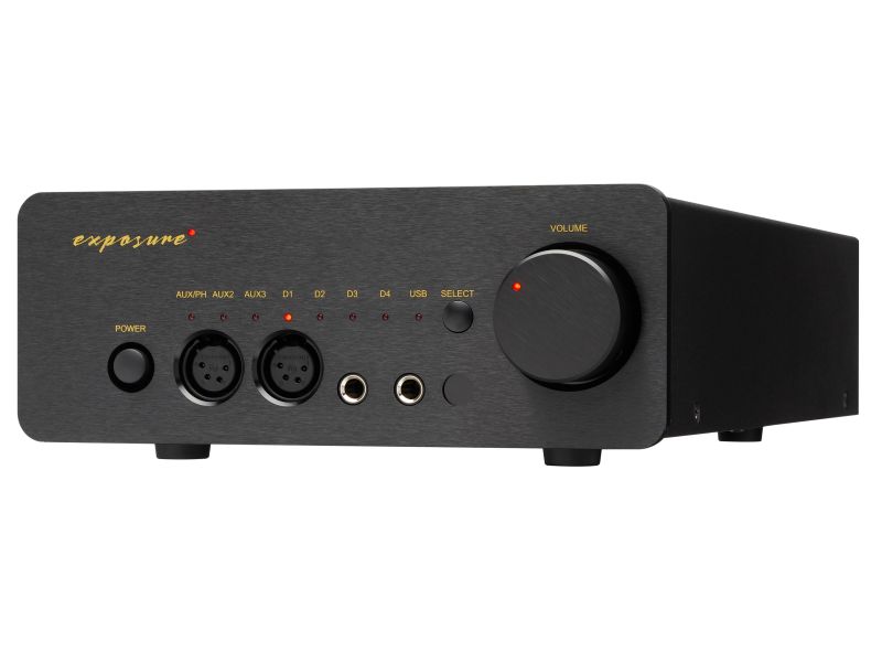 Exposure XM-HP preamplifier / dac / headphone amplifier / usb - black