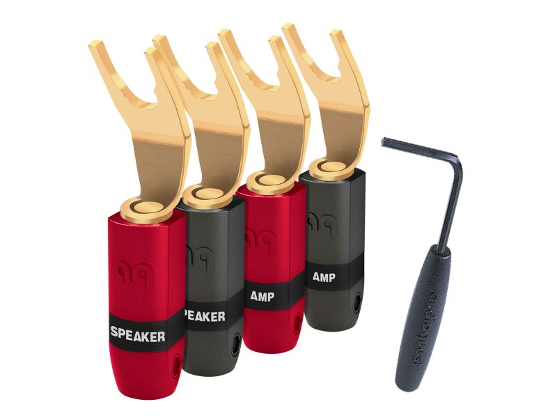 AudioQuest SureGrip-300 Multi-Spade gold plated - 4 τεμαχια